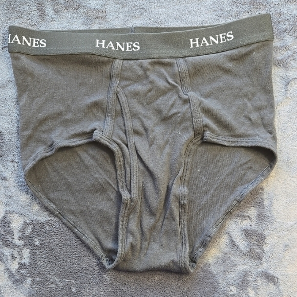 Hanes Black Briefs Classic Comfort